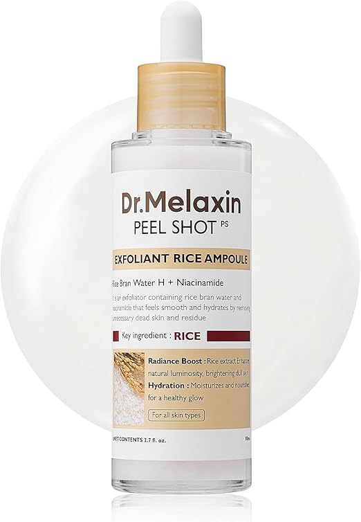 Dr. Melaxin White Rice Exfoliating Gel – Removes Dead Skin & Blackheads, 80ml